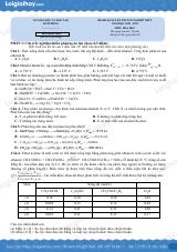 Đề thi thử THPT môn Hóa lần 1 năm 2025 Sở GD Hải Phòng